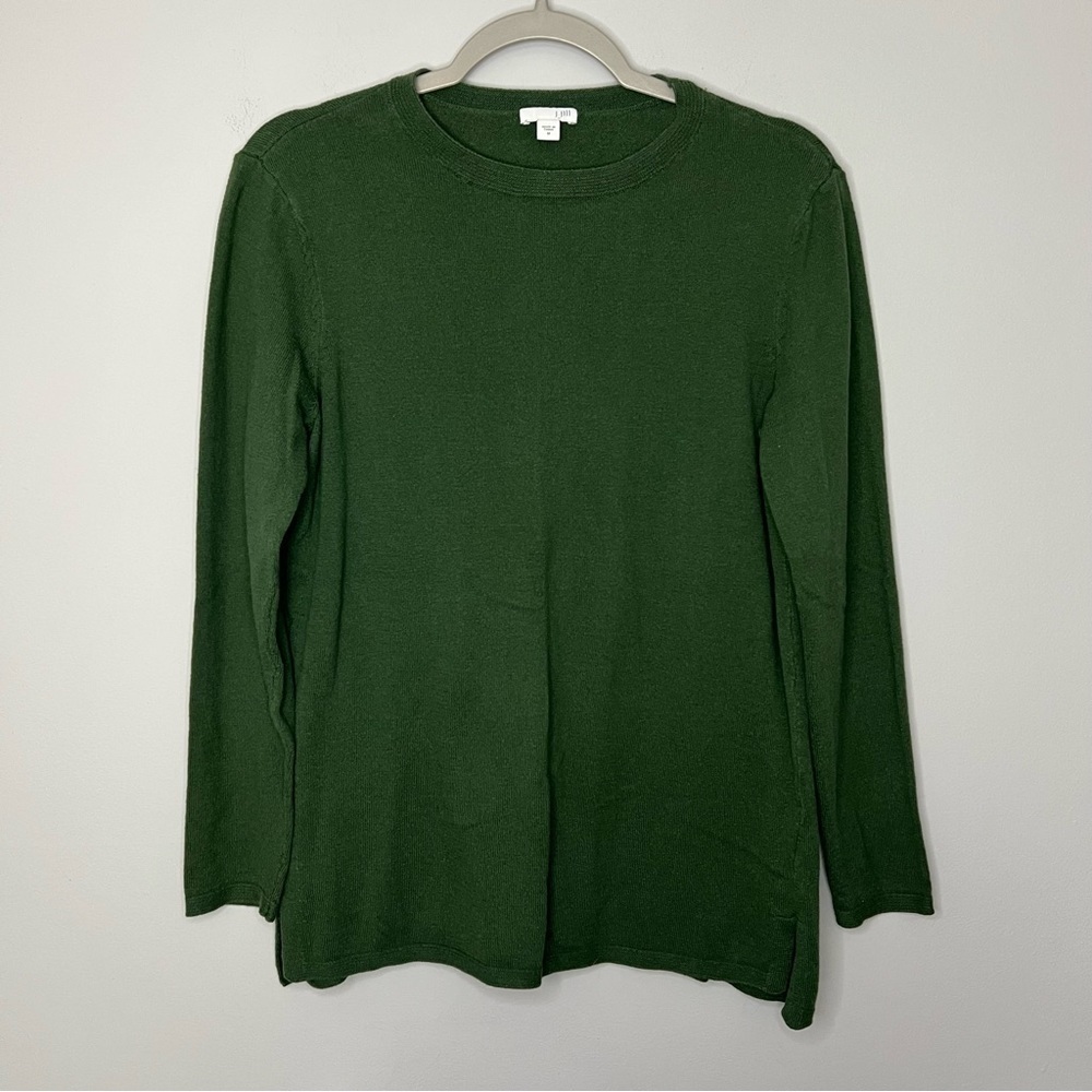 Women’s J. Jill Green Basic Knit Pullover Sweater… - image 1